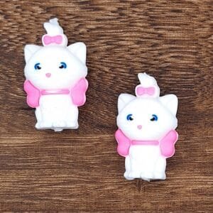 3d Marie Cat Silicone Focal Bead