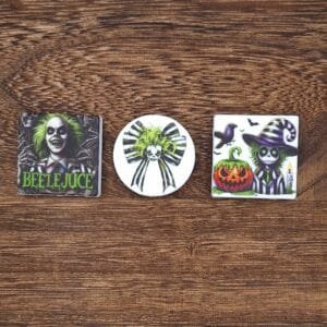 Beetlejuice Screen Print Silicone Focal Bead, choice of design