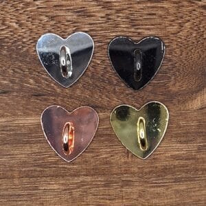 Adhesive Heart Charm, choice of color
