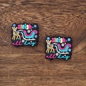 Sleigh All Day Silicone Focal Bead