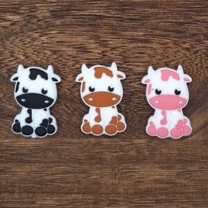 Baby Cow Silicone Focal Bead