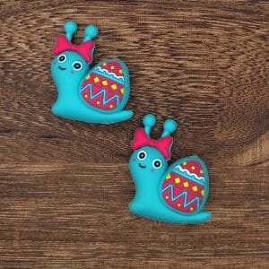 Easter Snail Silicone Focal Bead