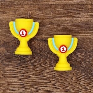 3d Trophy Silicone Focal Bead