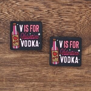 V is for Vodka Silicone Focal Bead