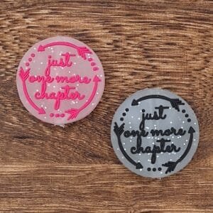 Just One More Chapter Soft PVC Focal Bead, Choice of Color