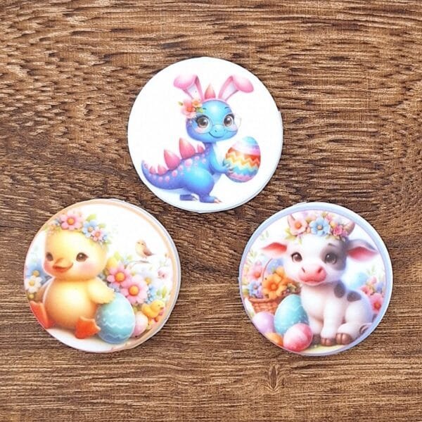 Easter Animals Silicone Focal Bead, Choice