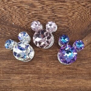 Glass Mouse Acrylic Bead, Choice of Color