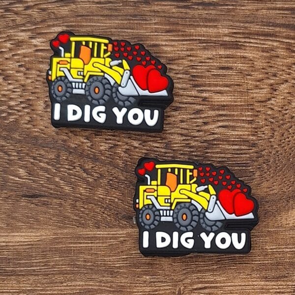 I Dig You Silicone Focal Bead