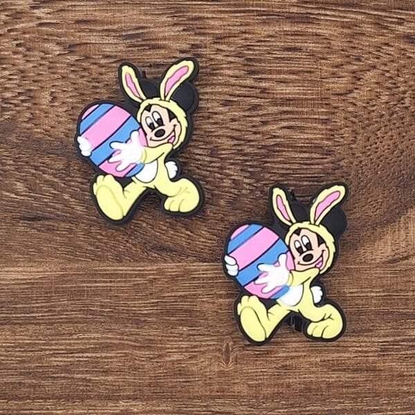 Easter Mouse Silicone Focal Bead