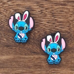 Easter Blue Alien Silicone Focal Bead