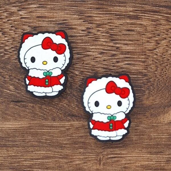 Winter Sweet Kitty Silicone Focal Bead