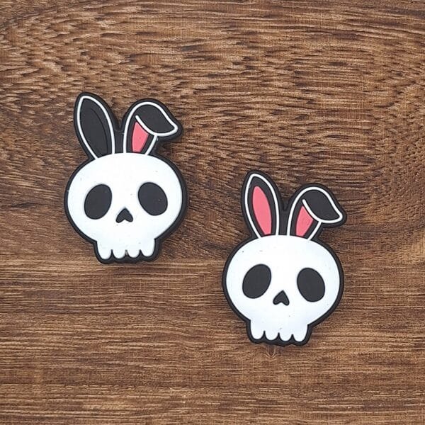 Bunny Skull Silicone Focal Bead