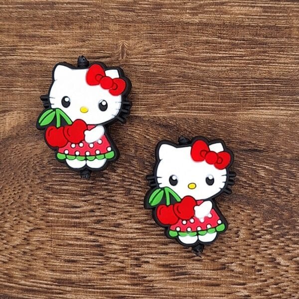 Cherry Sweet Kitty Soft PVC Bead
