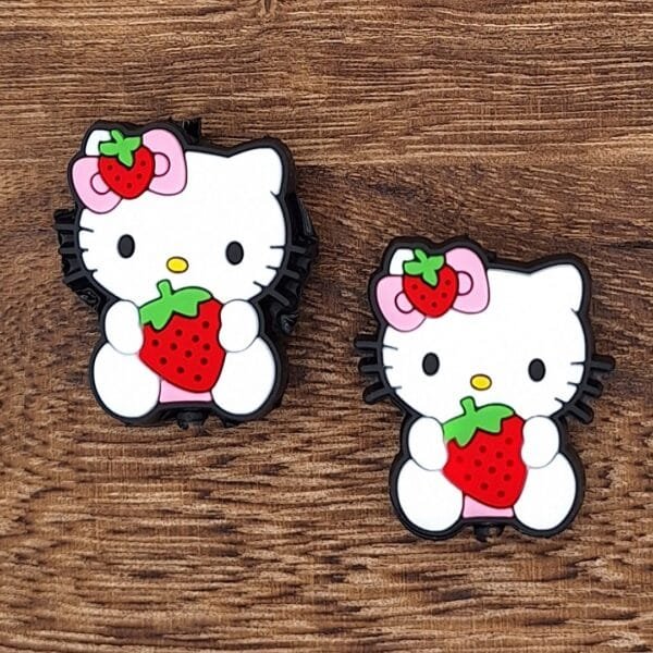 Strawberry Sweet Kitty Soft PVC Bead