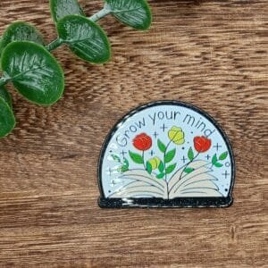Grow Your Mind Glitter Flatback