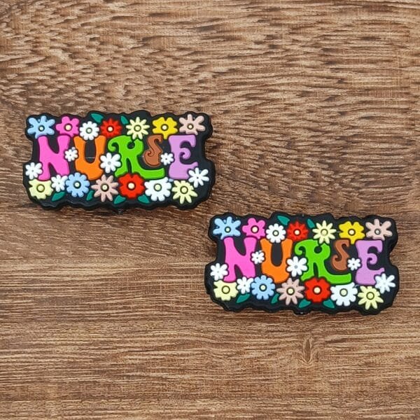 Nurse with Flowers Silicone Focal Bead