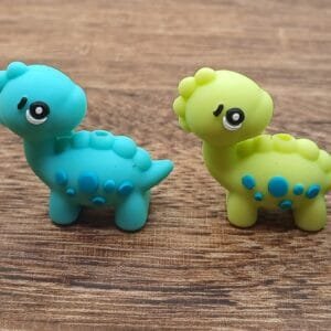 3d Dinosaur Silicone Focal Bead