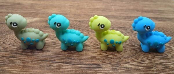 3d Dinosaur Silicone Focal Bead