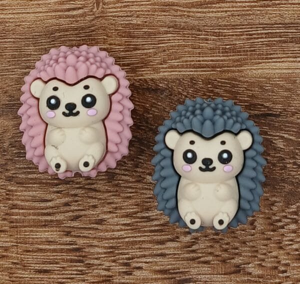 3d Hedgehog Silicone Focal Bead