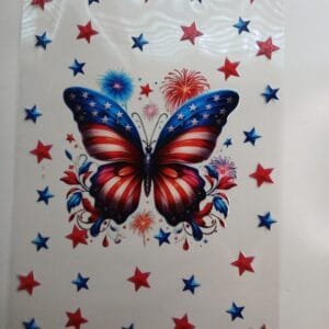 Patriotic Butterfly Notebook DTF