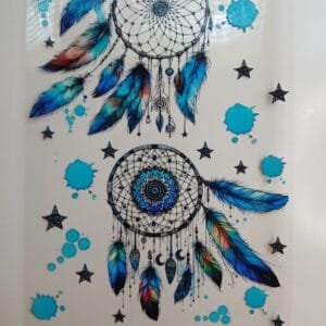 Turquoise Dreamcatcher Notebook DTF