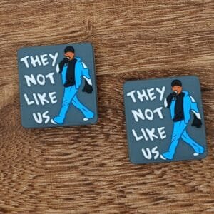 They Not Like Us Silicone Focal Bead
