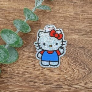 Nurse Kitty Glitter Flatback