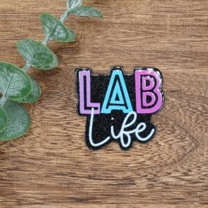 Lab Life Glitter Flatback