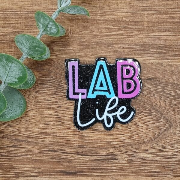 Lab Life Glitter Flatback