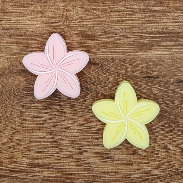 Swirl Flower Silicone Focal Bead, Choice of Color