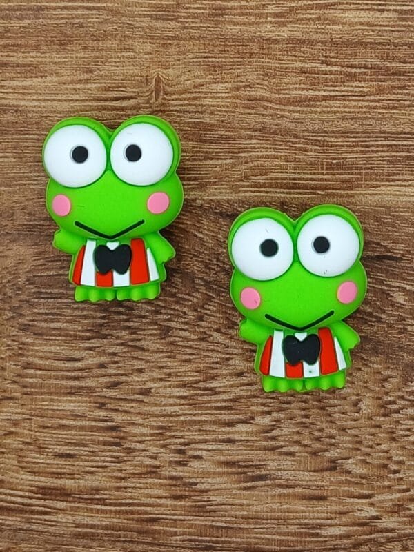 3D Kerropi Frog Silicone Focal Bead