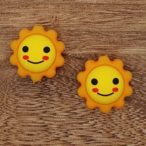 3D Sunshine Silicone Focal Bead
