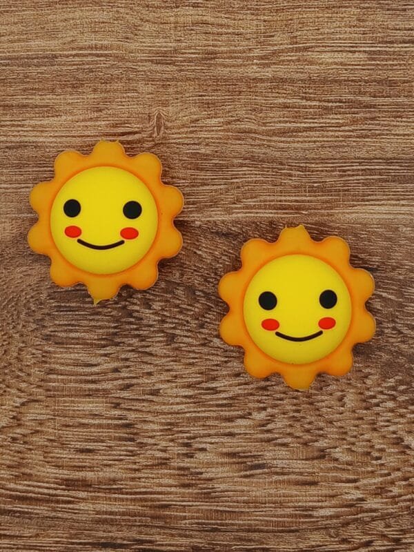 3D Sunshine Silicone Focal Bead